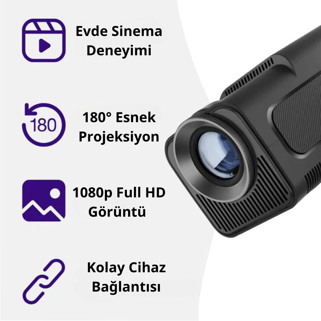 4K Ev Sineması Projektörü - Aşk Anahtarım