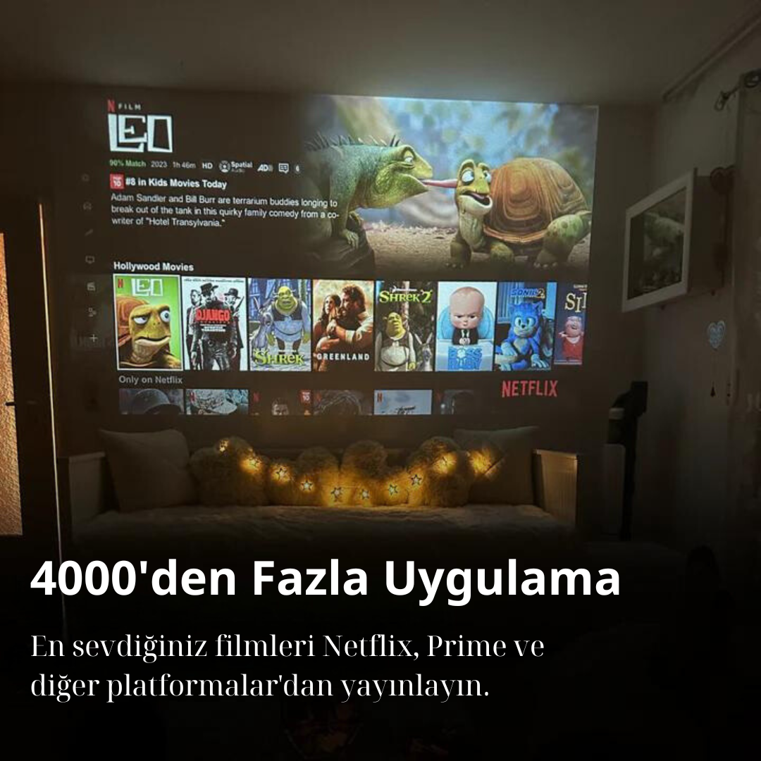 4K Ev Sineması Projektörü - Aşk Anahtarım