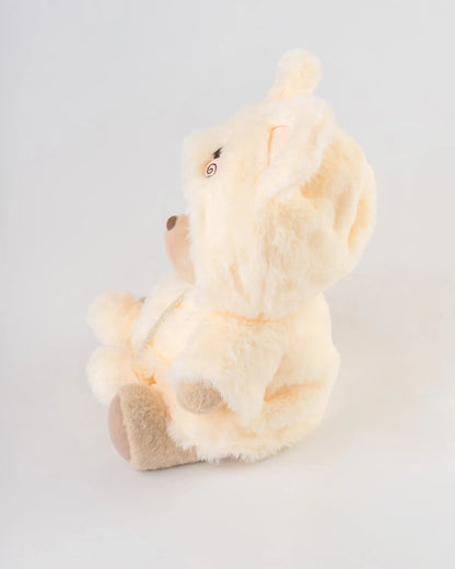 Osito de Peluche & Conejo Amarillo Esponjoso — 30 cm