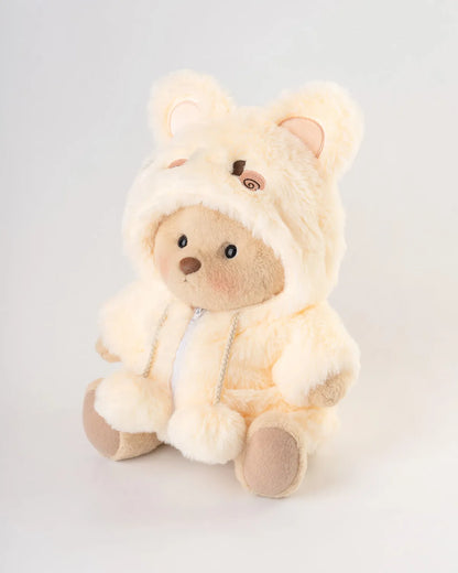 Osito de Peluche & Conejo Amarillo Esponjoso — 30 cm