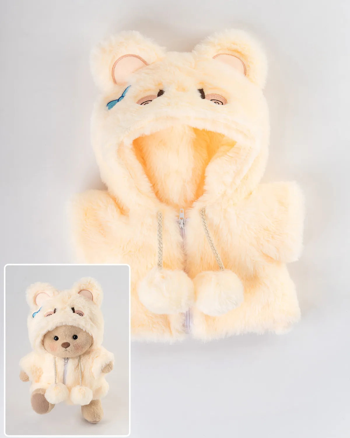 Osito de Peluche & Conejo Amarillo Esponjoso — 30 cm